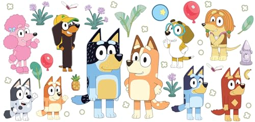 RoomMates Bluey Family and Friends Peel and Stick Wall Decals