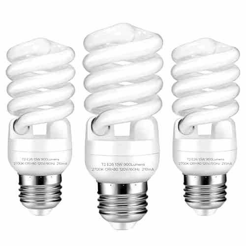 Arsmrau E26 Base 13W CFL Light Bulbs