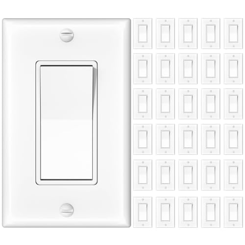 Amico 30 Pack Single Pole Light Switch