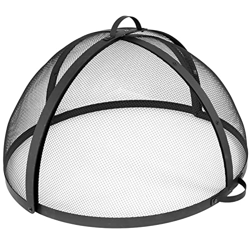 Sunnydaze Round Fire Pit Spark Screen Cover