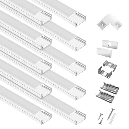 huhun 10-Pack LED Aluminum Channel System