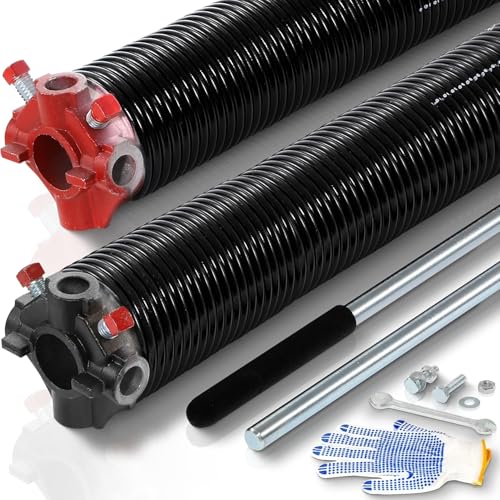 POWLAB Garage Door Torsion Springs Pair, 0.218