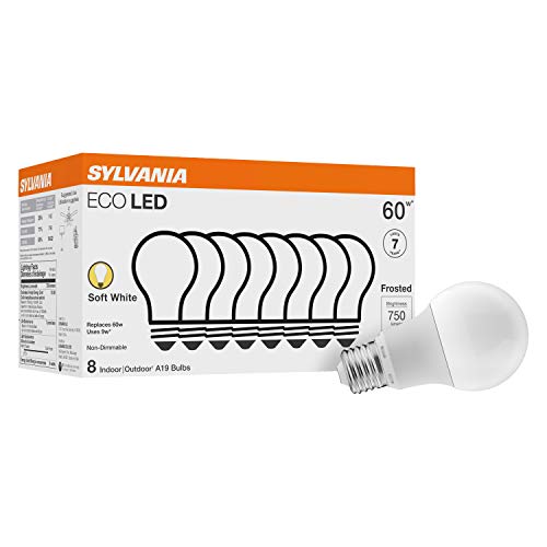 Sylvania ECO LED Light Bulb, A19 60W Equivalent - 8 Pack