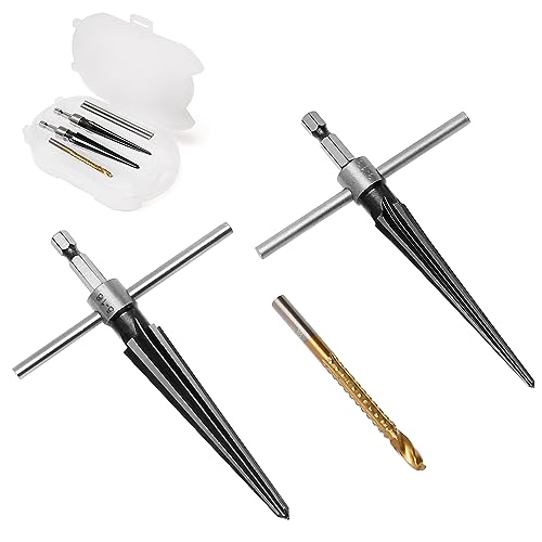 Tapered Hand Reamer Set, 3-13mm & 5-16mm 6 Flute Chamfer Reaming Tool