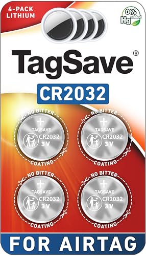 Battery Replacement for Apple AirTag, 4 Pack