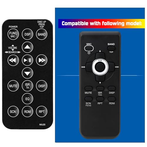Replacement Remote Control for Clarion Car Audio Video System RCX-001 843CMU1522RM000 RCX001 RTRCX001 CZ102 CZ302 CZ401 CZ501 CZ702 M303 M303 M608 M608 CMD8 CZ301 CZ702 M205 M303 M505 M508