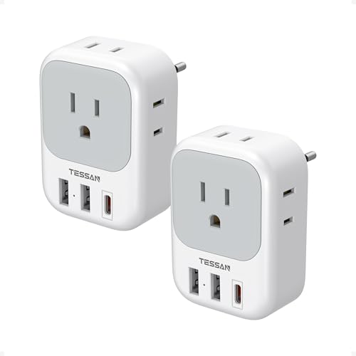 TESSAN European Travel Plug Adapter