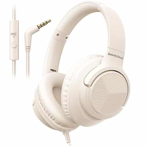 Wired Headphones with Microphone for School