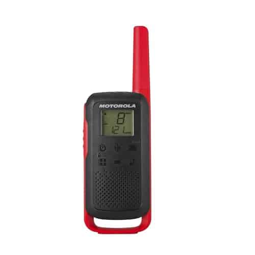 Motorola Solutions T210 Two-Way Radio Black W/Red Two-Pack