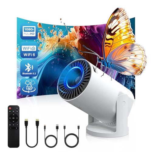 Wireless Mini Projector with WIFI 6 and Bluetooth, 4K 1080P Support Portable Projector 180° Rotatable. 17