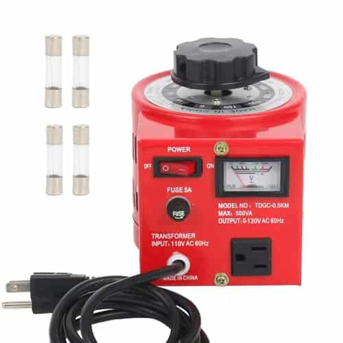 YaeCCC Variac, 500VA Variable Voltage Transformer,AC Auto Transformer
