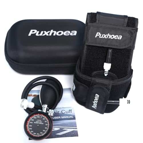 Puxhoea BFR Blood Flow Restriction Bands for Arms Legs Occlusion Training,Build Muscle Without Weightlifting Accurate Pump to Precisely Apply Pressure, for Men and Women Fitness Workouts (2 Leg Bands)