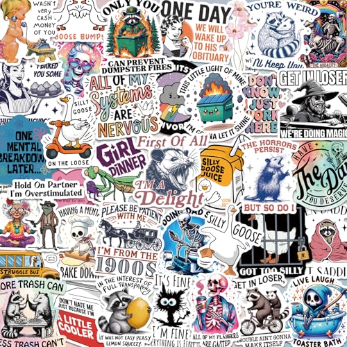 200 PCS Funny Holographic Stickers