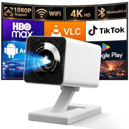 MAYPUG Mini Projector with WiFi and Bluetooth