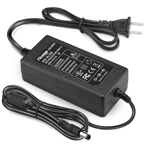 Facmogu DC 12V 3A Power Adapter, 100-240V AC to DC 12 Volt Power Supply