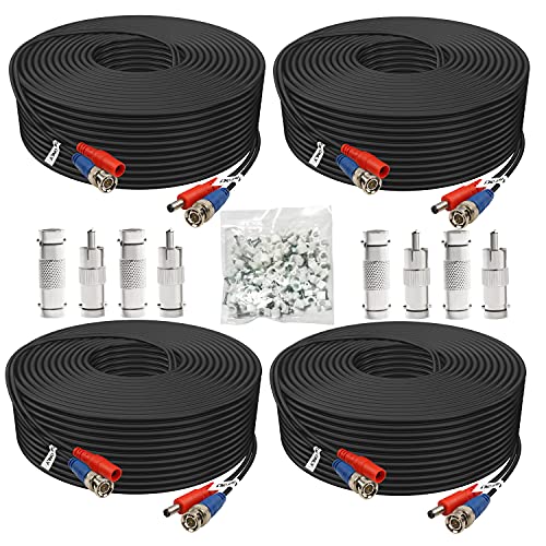 BNC Cable 200ft 4 Pack Aimyzii BNC Video Power Cable