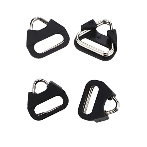 Leftfoto Stainless Steel Triangle Split Ring, Camera Strap Hook Lug Ring, with Plastic Cap, for Belt Hook Lanyard for Camera Shoulder Strap (4 pcs)