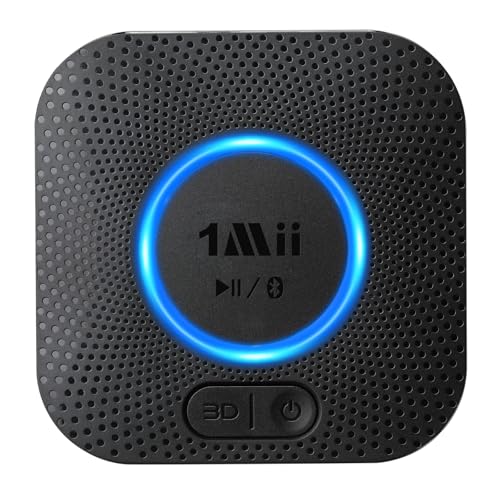 1Mii B06+ Bluetooth Receiver, Hi-Fi Wireless Audio Adapter, Bluetooth 5.3 Receiver with 3D Surround aptX HD aptX Adaptive for Home Music Streaming Stereo System