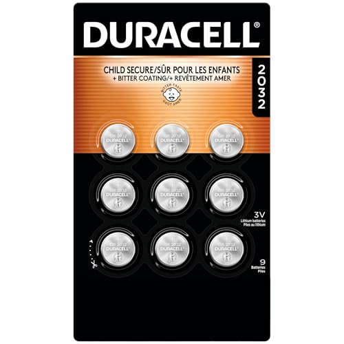Duracell 2032 Lithium Battery, 9 Count