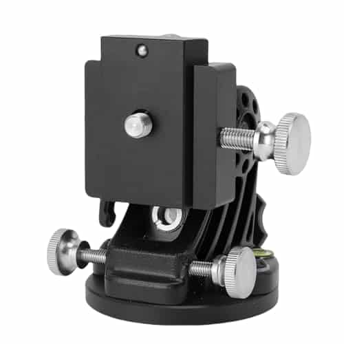 Zerodis Latitude Adjustment Seat, Guiders & Wedges Telescope Mount 0 to 90 Degree Angle Range Accurate Adjustment Latitude Base for Telescope Photography Accessories (All Black)