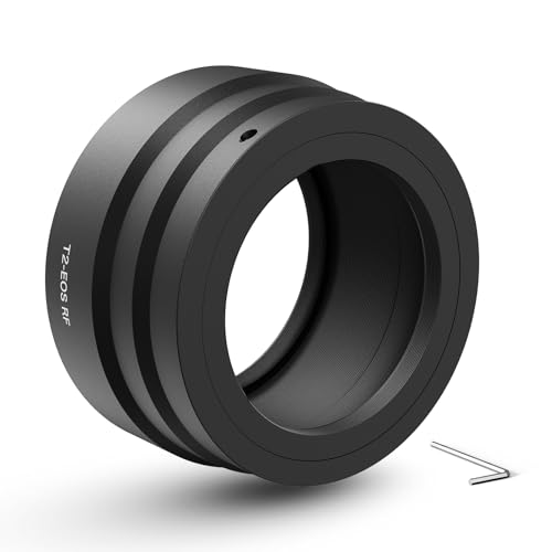 Lightdow T2-RF T Mount Camera Lens Adapter T-Ring M42x0.75mm for Canon R3 R5 R6 R7 R8 R10 R50 R100 etc