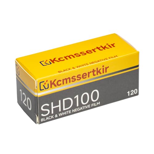 SHD 100 Black and White 120 Film, ISO 100 Medium Format Negative Film, 1 Roll, for D-76 Standard B&W Processing