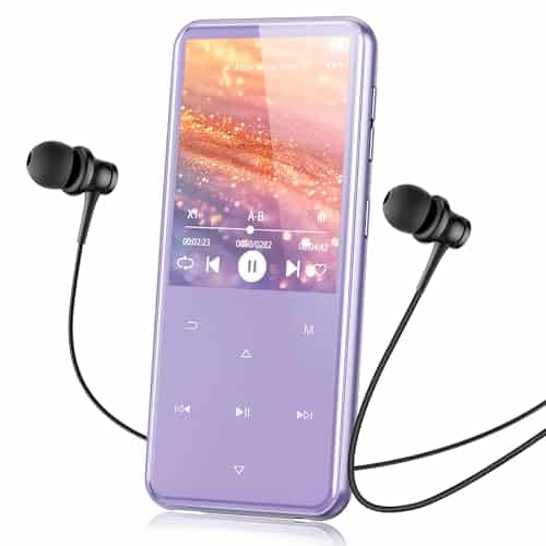AGPTEK 64GB MP3 Player with Bluetooth, M3 2.4'' Player with Speaker