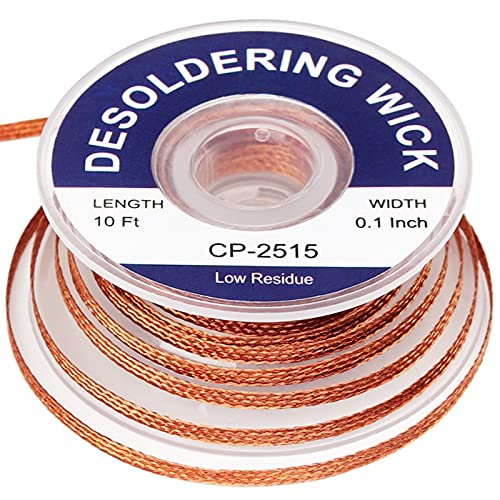 Lesnow Solder Wick Braid 10ft Length Desoldering Wick Braid