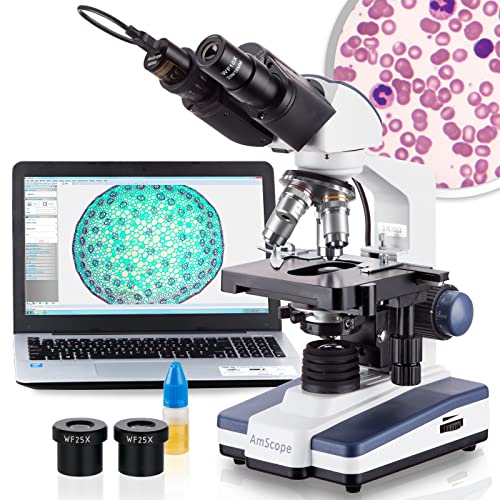 AmScope B120C-E1 Series & Professional LED Binocular Compound Microscope