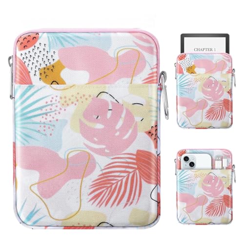 MoKo Padded Ereader Sleeve Case for 6-7 inch Tablet Bag, Compatible with 7