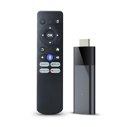 BL Android TV Stick 4K, 2026 Android TV Stick 10.0 2GB RAM 16GB ROM, H313 CPU Supports 2.4G/5G Wi-Fi Bluetooth 5.0 USB HDR10 with Bluetooth Voice Remote Control