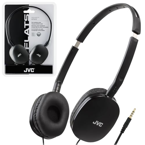 JVC HAS160B FLATS Lightweight Headband Headphones