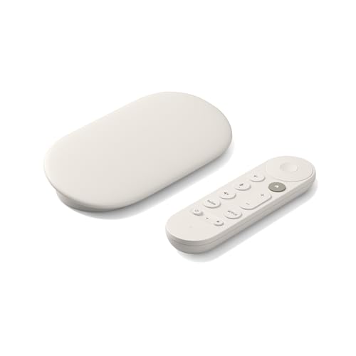 Google Streamer 4K – Fast Streaming Entertainment with Voice Search Remote, Watch Movies, Shows, Live Channels and Netflix in HDR, Smart Home Control, 32 GB Storage, Porcelain