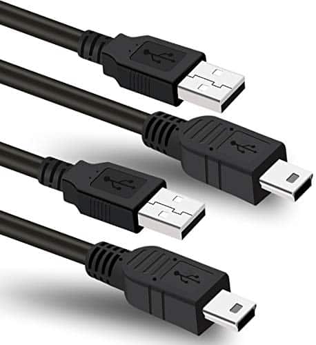 2 Pack 6ft USB Charger Power Cord for Garmin GPS Navigator