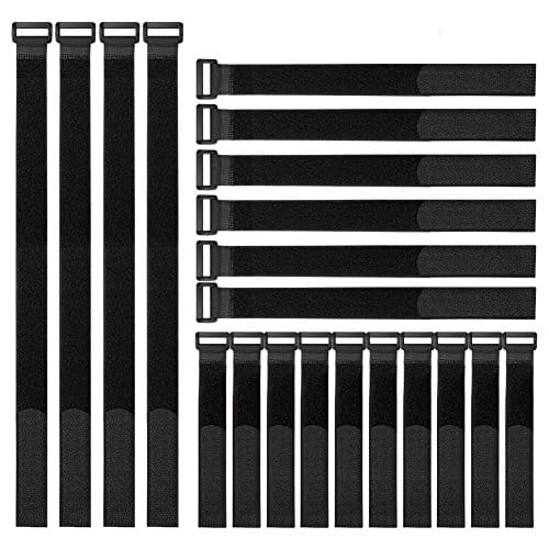 YiwerDer Reusable Fastening Cable Straps and Cable Ties Set 20 Pack(8
