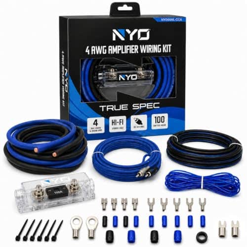 4 Gauge Amp Wiring Kit, 4GA Amp Wire Kit for Car Audio Subwoofer Speakers
