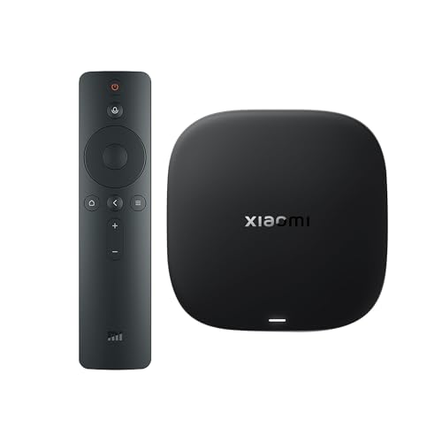 Xiaomi Android Google TV Box S 3rd Gen, 4K UHD TV Box Dolby Vision Atmos & DTS:X, 2GB + 32GB Storage WiFi 6 HDMI 2.1 360° Bluetooth Remote Voice Control for Television Internet Smartphones Streaming
