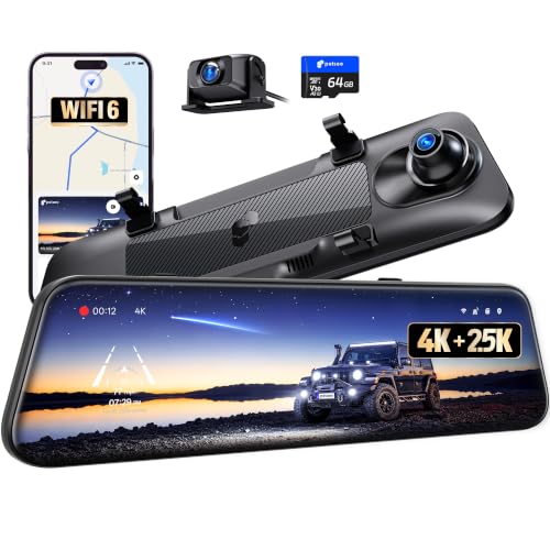 Pelsee S12 Native 4K + 2.5K Mirror Dash Cam