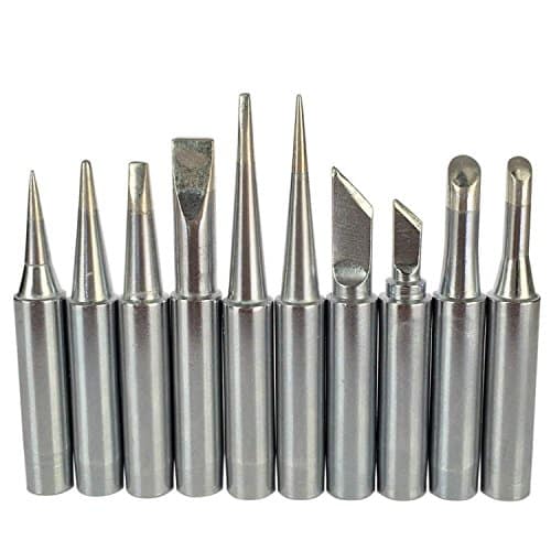 900M Soldering Iron Tips for HAKKO 936, 937, 907 and More (10 pcs Different)