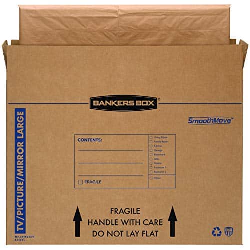 Bankers Box 4-Pack Large TV/Picture/Mirror Moving Boxes