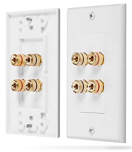 Fosmon Two Speaker Home Theater Wall Plate