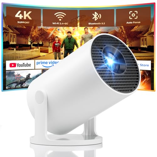 Mini Projector, Portable Projector with Wifi and Bluetooth, Built in Apps