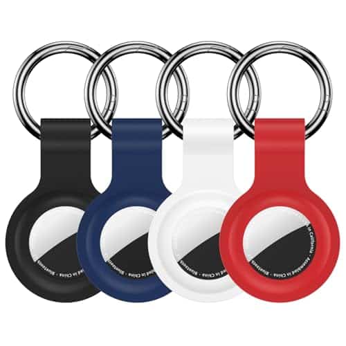 Compatible for AirTag Holder Keychain 4 Pack