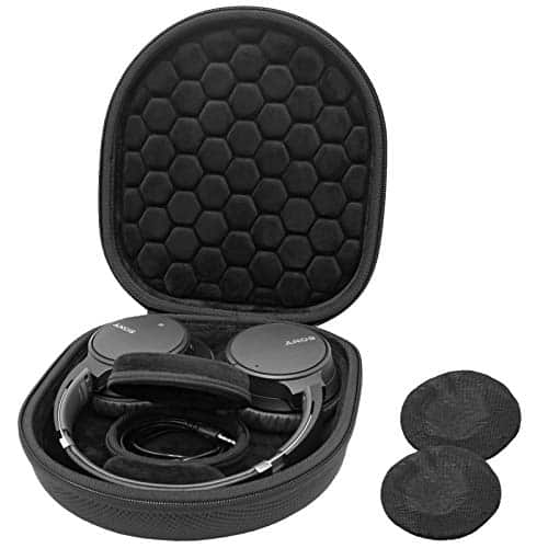ProCase Hard Travel Case for Sony Headphones - Black