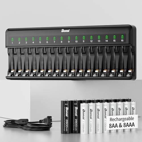Bonai Rechargeable Batteries with Charger