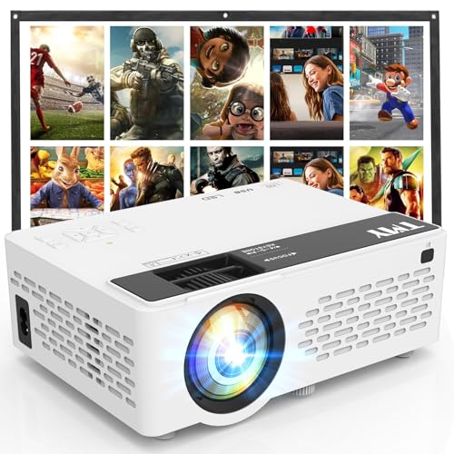 TMY Mini Portable Projector with 80in Screen