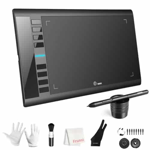 UGEE M708 Drawing Tablet, 10x6 inch Large Space for Digital Drawing