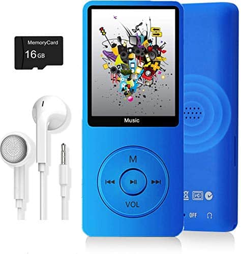 MP3 Player, Music Player with 16GB Micro SD Card