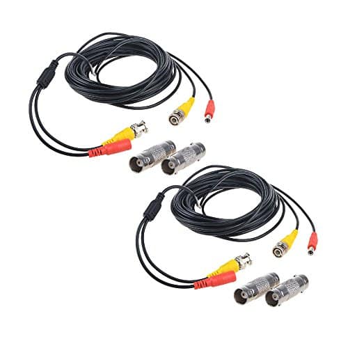 Flashmen 2-Pack 25ft HD Video Power Security Camera Cables