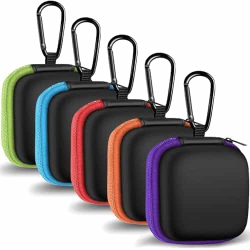 MOLOVA Earbud Case Storage Bag with Carabiner